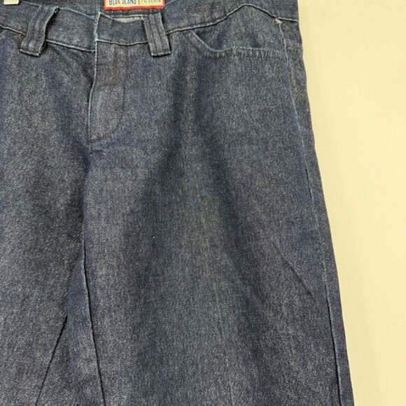 Old Navy Women's 8 Vintage Y2K Wide-Leg Metallic Denim Trousers - Picture 4 of 13